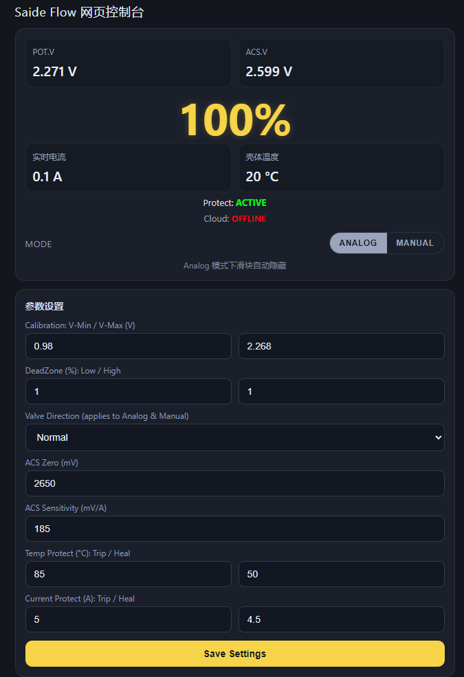 Web Settings